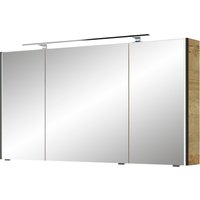 Saphir Spiegelschrank "Serie 7045 Badezimmer-Spiegelschrank inkl. LED-Beleuchtung, 3 Türen", Badschrank 133,2 cm breit, inkl. LEDplus Schalter und Türdämpfer von Saphir