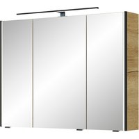 Saphir Spiegelschrank "Serie 7045 Badezimmer-Spiegelschrank inkl. LED-Beleuchtung, 3 Türen", Badschrank 93,2 cm breit, inkl. LEDplus Schalter und Türdämpfer von Saphir