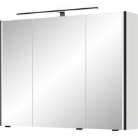 Saphir Spiegelschrank "Serie 7045 Badezimmer-Spiegelschrank inkl. LED-Beleuchtung, 3 Türen", Badschrank 93,2 cm breit, inkl. LEDplus Schalter und Türdämpfer von Saphir