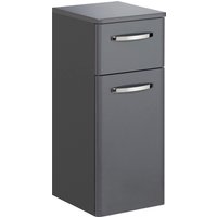Saphir Unterschrank "Quickset 327 Badschrank, 1 Tür, 1 Schublade, 30 cm breit", Badezimmer-Unterschrank inkl. Türdämpfer, Griffe in Chrom Glanz von Saphir