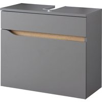 Saphir Waschbeckenunterschrank "Quickset Unterbeckenschrank, 60 cm breit, 1 Schublade", Waschbeckenschrank mit Siphonausschnitt, ohne Waschbecken, grifflos von Saphir