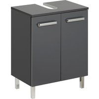 Saphir Waschbeckenunterschrank "Quickset Unterbeckenschrank mit 2 Türen, 50 cm breit, ohne Waschbecken", Waschbeckenschrank inkl. Türdämpfer, Griffe in Chrom Glanz von Saphir