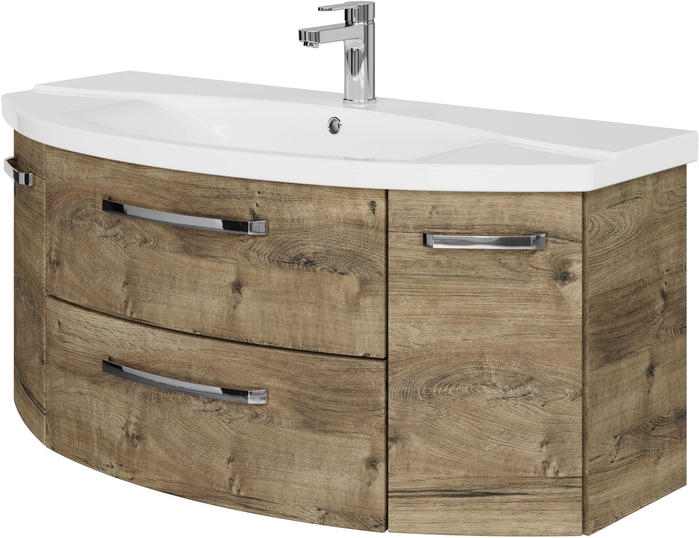 Saphir Waschtisch Serie 4010 Keramik-Waschtisch mit Unterschrank, 120,5 cm breit, Waschplatz mit 2 Türen, 2 Schubladen, Badmöbel-Set mit Waschtisch Saphir Waschtisch Serie 4010 Keramik-Waschtisch mit Unterschrank, 120,5 cm breit, Waschplatz mit 2 Türen, 2 Schubladen, Badmöbel-Set mit Waschtisch von Saphir