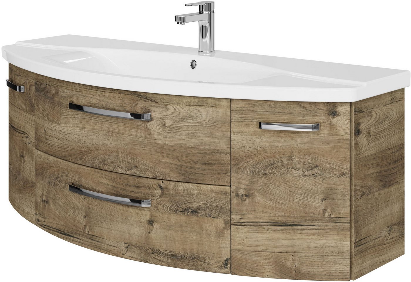 Saphir Waschtisch Serie 4010 Keramik-Waschtisch mit Unterschrank, 144 cm breit, Waschplatz mit 2 Türen, 2 Schubladen, Badmöbel-Set mit Waschtisch Saphir Waschtisch Serie 4010 Keramik-Waschtisch mit Unterschrank, 144 cm breit, Waschplatz mit 2 Türen, 2 Schubladen, Badmöbel-Set mit Waschtisch von Saphir
