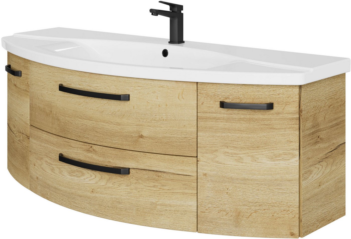 Saphir Waschtisch Serie 4010 Keramik-Waschtisch mit Unterschrank, 144 cm breit, Waschplatz mit 2 Türen, 2 Schubladen, Badmöbel-Set mit Waschtisch Saphir Waschtisch Serie 4010 Keramik-Waschtisch mit Unterschrank, 144 cm breit, Waschplatz mit 2 Türen, 2 Schubladen, Badmöbel-Set mit Waschtisch von Saphir