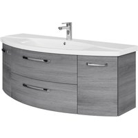 Saphir Waschtisch "Serie 4010 Keramik-Waschtisch mit Unterschrank, 144 cm breit", Waschplatz mit 2 Türen, 2 Schubladen, Badmöbel-Set mit Waschtisch von Saphir