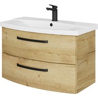 Saphir Waschtisch "Serie 4010 Keramik-Waschtisch mit Unterschrank, 84 cm breit", Waschplatz mit 2 Schubladen, Badmöbel-Set mit Waschtisch Saphir Waschtisch "Serie 4010 Keramik-Waschtisch mit Unterschrank, 84 cm breit", Waschplatz mit 2 Schubladen, Badmöbel-Set mit Waschtisch von Saphir