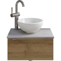 Saphir Waschtisch "Serie 6915 Waschschale mit Unterschrank für Gästebad, Gäste WC" Keramik-Aufsatzbecken, Waschtischplatte, Waschtischunterschrank, 3 Stk. tlg. 51 cm breit, 1 Tür, Waschtischplatte, kleine Bäder, ohne Armatur Saphir Waschtisch "Serie 6915 Waschschale mit Unterschrank für Gästebad, Gäste WC" Keramik-Aufsatzbecken, Waschtischplatte, Waschtischunterschrank, 3 Stk. tlg. 51 cm breit, 1 Tür, Waschtischplatte, kleine Bäder, ohne Armatur von Saphir