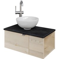 Saphir Waschtisch "Serie 6915 Waschschale mit Unterschrank für Gästebad, Gäste WC" von Saphir