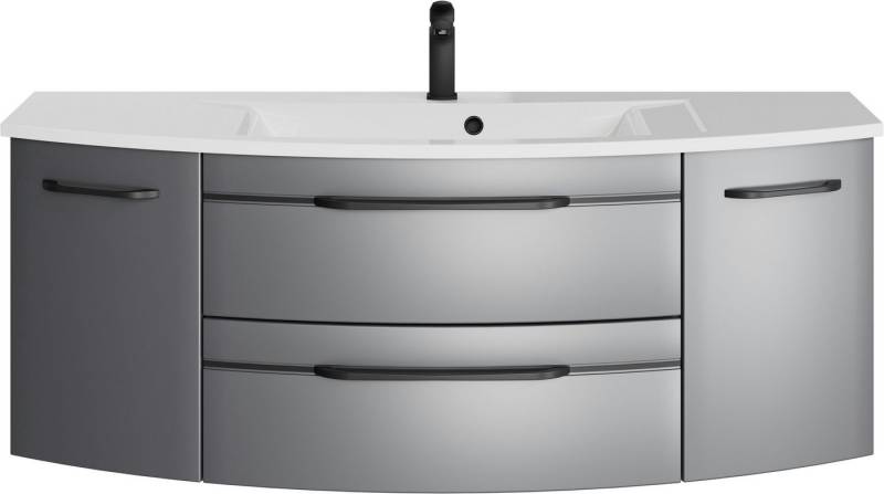 Saphir Waschtisch Serie 7045 Mineralmarmor-Waschtisch und Unterschrank, 131 cm breit, Waschplatz mit 2 Schubladen, 2 Türen, Badmöbel Set mit Waschtisch Saphir Waschtisch Serie 7045 Mineralmarmor-Waschtisch und Unterschrank, 131 cm breit, Waschplatz mit 2 Schubladen, 2 Türen, Badmöbel Set mit Waschtisch von Saphir