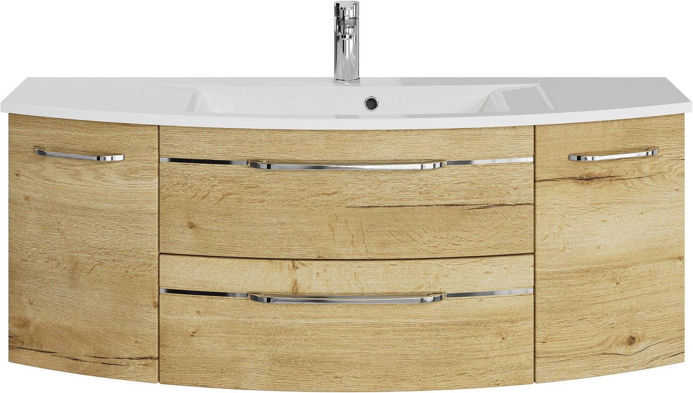 Saphir Waschtisch Serie 7045 Mineralmarmor-Waschtisch und Unterschrank, 131 cm breit, Waschplatz mit 2 Schubladen, 2 Türen, Badmöbel Set mit Waschtisch Saphir Waschtisch Serie 7045 Mineralmarmor-Waschtisch und Unterschrank, 131 cm breit, Waschplatz mit 2 Schubladen, 2 Türen, Badmöbel Set mit Waschtisch von Saphir