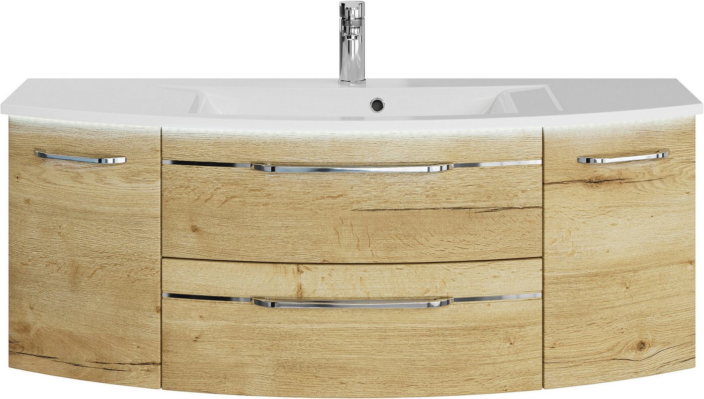 Saphir Waschtisch Serie 7045 Mineralmarmor-Waschtisch und Unterschrank, 131 cm breit, Waschplatz mit 2 Schubladen, 2 Türen, Badmöbel Set mit Waschtisch Saphir Waschtisch Serie 7045 Mineralmarmor-Waschtisch und Unterschrank, 131 cm breit, Waschplatz mit 2 Schubladen, 2 Türen, Badmöbel Set mit Waschtisch von Saphir