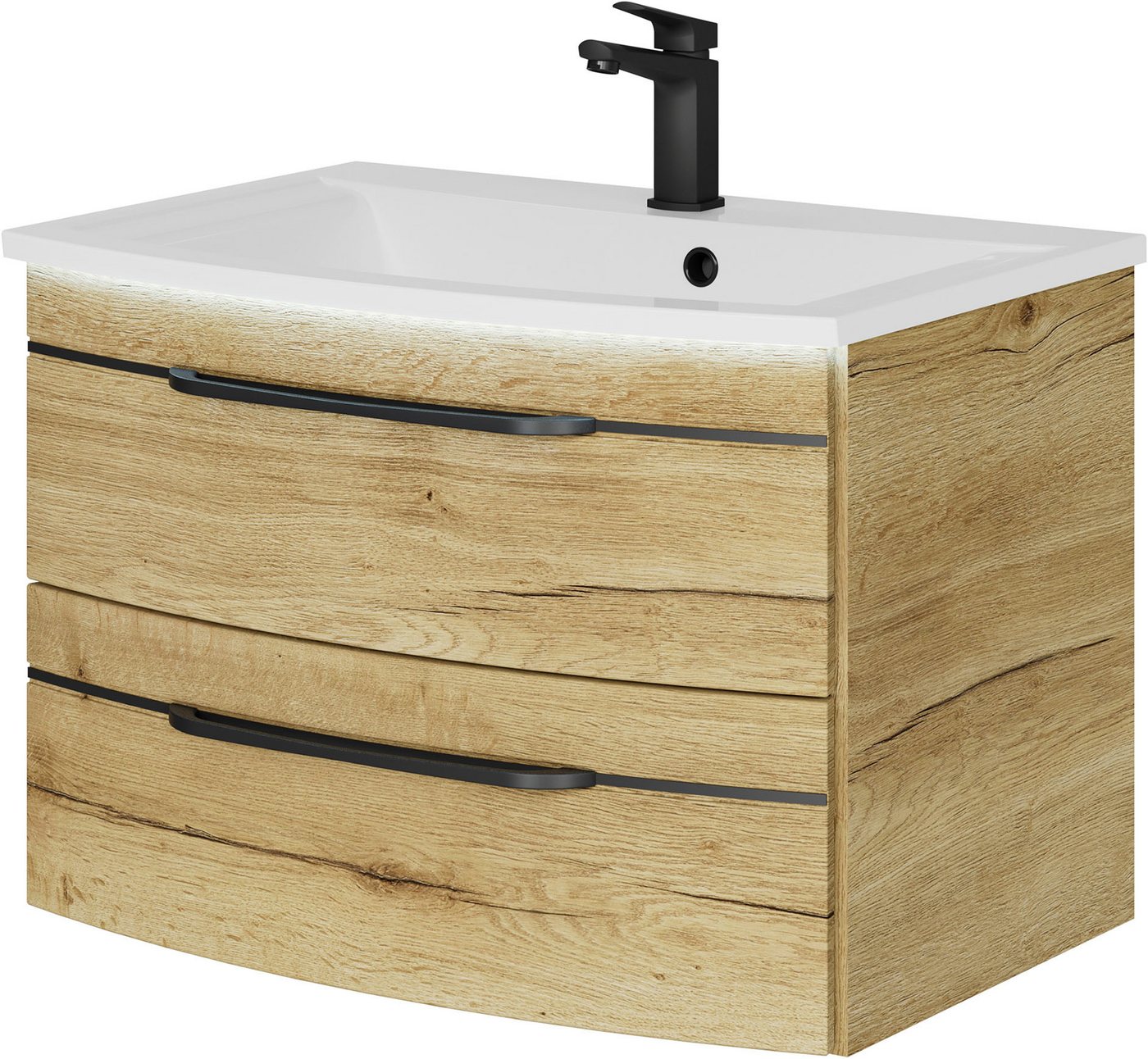Saphir Waschtisch Serie 7045 Mineralmarmor-Waschtisch und Unterschrank, 71,5 cm breit, Waschplatz mit 2 Schubladen, Badmöbel Set mit Waschtisch Saphir Waschtisch Serie 7045 Mineralmarmor-Waschtisch und Unterschrank, 71,5 cm breit, Waschplatz mit 2 Schubladen, Badmöbel Set mit Waschtisch von Saphir