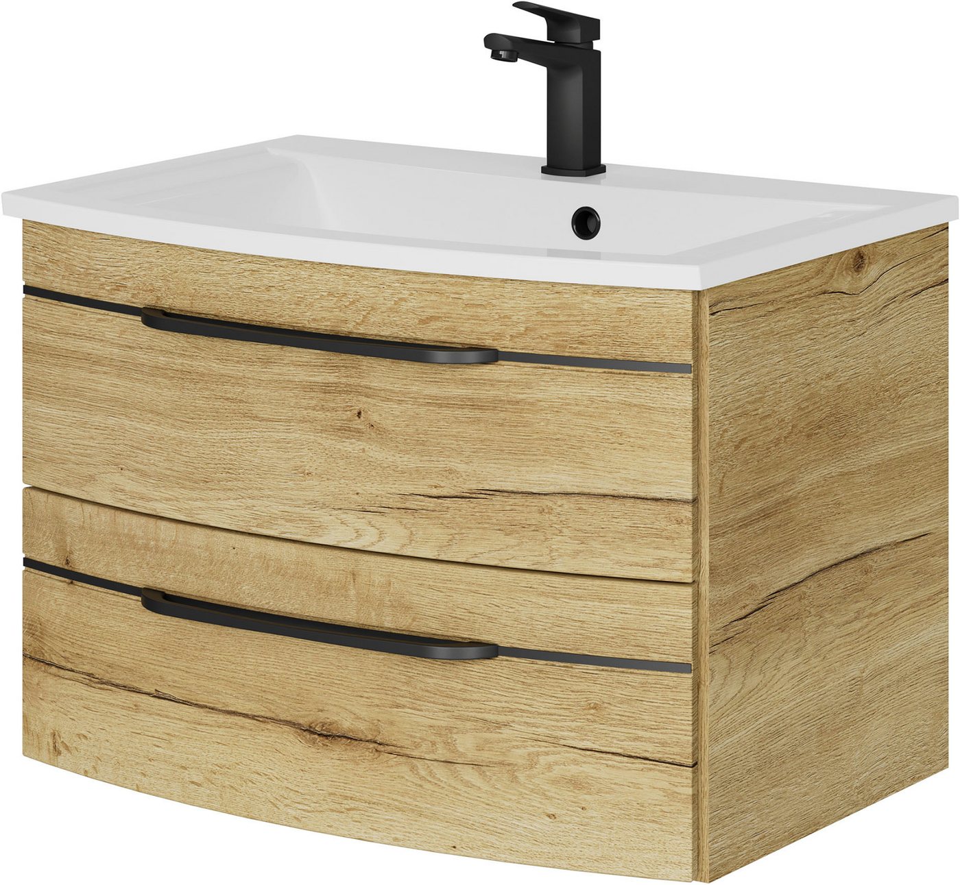 Saphir Waschtisch Serie 7045 Mineralmarmor-Waschtisch und Unterschrank, 71,5 cm breit, Waschplatz mit 2 Schubladen, Badmöbel Set mit Waschtisch Saphir Waschtisch Serie 7045 Mineralmarmor-Waschtisch und Unterschrank, 71,5 cm breit, Waschplatz mit 2 Schubladen, Badmöbel Set mit Waschtisch von Saphir