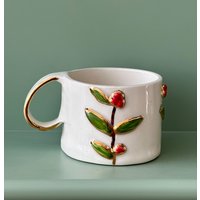 Primavera Keramik Handgemachte Becher Handwerk Geschenk Idee Kaffeetasse Für Sie Einzigartige Personalisierte Geburtstag Jahrestag von SaphroniaHandmades