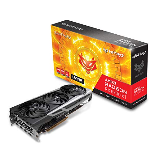 Sapphire 11306-01-20G Nitro+ AMD Radeon RX 6700 XT Gaming Grafikkarte mit 12 GB GDDR6, AMD RDNA 2 von Sapphire