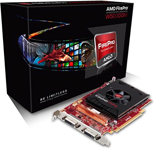 Sapphire AMD Firepro W5000 Grafikkarte ATI (PCI-e, 2GB, GDDR5 Speicher, DVI, 1 GPU) von Sapphire