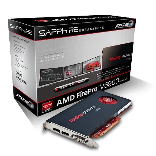 Sapphire FirePro V5900 Grafikkarte AMD V4900 600 MHz 2GB PCI-Express von Sapphire
