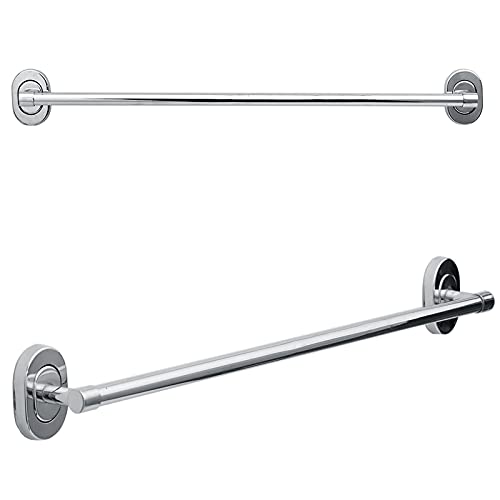 Sapphome Robuste Wand, 62,5 cm, Badetuchhalter aus Edelstahl, rostfrei, mit gebürsteter Oberfläche, Metall, silberfarben, 25 Zoll von Sapphome