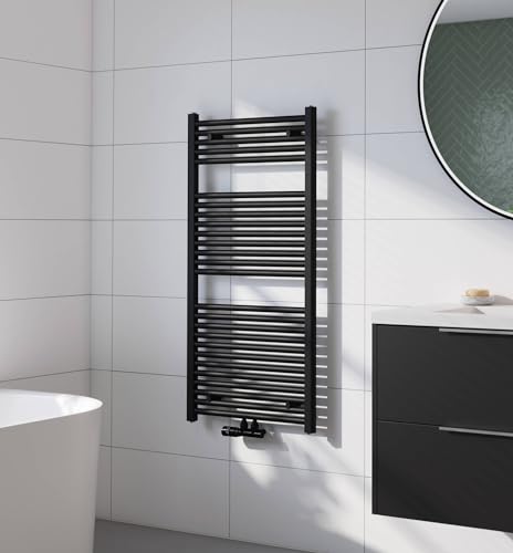 Saqu Badheizkörper Cole Matt Schwarz 60x120 cm 701W - Design Heizkörper Handtuchwärmer Handtuchtrockner Handtuchheizkörper Handtuchheizung Handtuchheizer Badezimmer Heizung Saqu Badheizkörper Cole Matt Schwarz 60x120 cm 701W - Design Heizkörper Handtuchwärmer Handtuchtrockner Handtuchheizkörper Handtuchheizung Handtuchheizer Badezimmer Heizung von Saqu