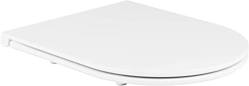 Saqu Sky 2.0 Slim WC-Sitz Weiß - Toilettendeckel mit Absenkautomatik, Klodeckel Toilettensitz von Saqu