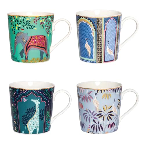 Sara Miller India Collection – Set mit 4 Tassen von Sara Miller London