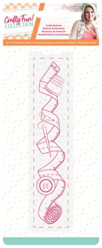 Sara Signature S-CF-EF-CRNO Crafty Notions Prägeschablone, 17,8 x 3,8 cm, Durchsichtig, 7" x 1.5" Sara Signature S-CF-EF-CRNO Crafty Notions Prägeschablone, 17,8 x 3,8 cm, Durchsichtig, 7" x 1.5" von Sara Signature