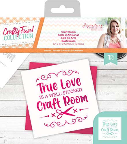 Sara Signature S-CF-STEN-CROO Crafty Fun Schablone, 15,2 x 15,2 cm, Durchsichtig Sara Signature S-CF-STEN-CROO Crafty Fun Schablone, 15,2 x 15,2 cm, Durchsichtig von Sara Signature