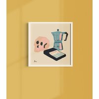 Bodegón Cafetera von SaraMarcosShop