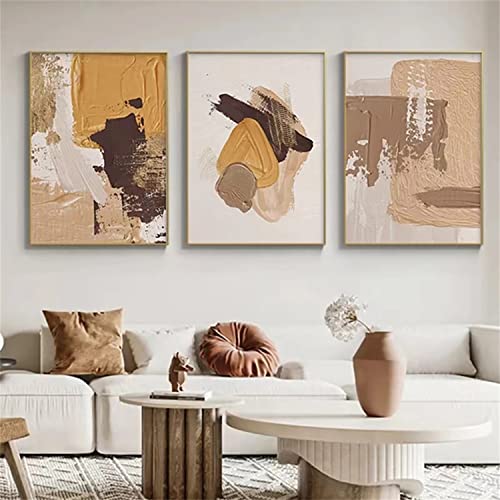 Sarah Duke 3er Poster Set, Abstrakt Wandbilder Wohnzimmer Bilder, Modern Aesthetic Bilder Set Leinwandbild Wandposter für Schlafzimmer Wanddeko, Ohne Rahmen (A,40x60cm) von Sarah Duke