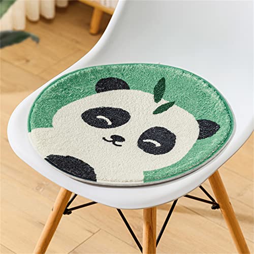 Sarah Duke Runde Stuhlkissen Sitzkissen Kinder Sitzkissen Stuhl Sitzpolster, Weich Sitz Auflage Cartoon Tier Bodenkissen Kinder Runden Kissen (Panda,43 x 43 cm) von Sarah Duke