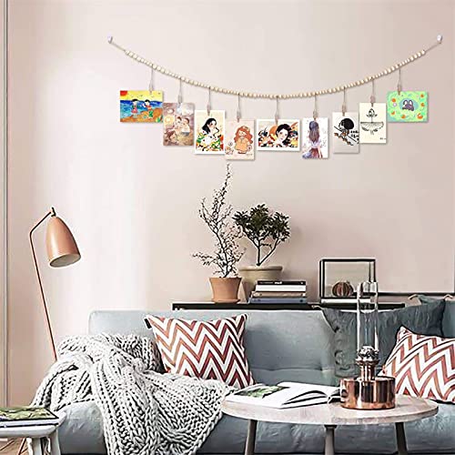 Sarah Duke Wandbehang Foto Collage Wand, Hängende Fotoanzeige, Fotowand für Zimmer Deko, DIY Foto Organizer Wand für Wohnzimmer von Sarah Duke