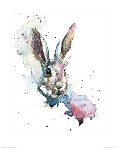 Sarah Stokes "March Hare 40 x 50cm Kunstdruck von Sarah Stokes