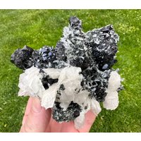 Amazing Sphalerit | Marmatit Mit Quarz, C Und Chlorit Aus Der Borieva Mine, Laki, Bulgarien, Natürliches Mineral, Kristall, Sammlung, N0679 von SarahCornerM