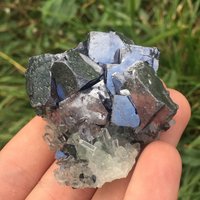 Glänzender Bleiglanz Auf Quarz Aus Der Borieva-Mine, Madan, Bulgarien, Seltene Morphologie, Natürlicher Kristall, Glänzendes Mineral, Seltener von SarahCornerM