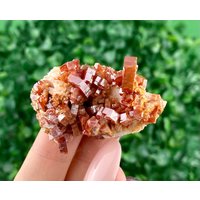 Seltene Rote Vanadinite | Kugeln Auf Weißem Baryt Aus Marokko , Shiny Crystal Natürliches Mineral Geschenk Stein Sammlung N5610 von SarahCornerM