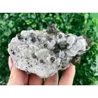 Transparenter Grüner Sphalerit Cleiophane Galenit Und Pyrit Aus Krushev Dol Bulgarien, Gelb-Grün, Mineral, Kristall Edelstein, Stein, N5028 von SarahCornerM