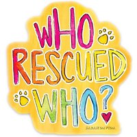 Who Rescued Magnet, Rettungsmagnet, Tierrettung, Hunderettung, Katzenrettung, Adopt, Adopt Don't Shop, Haustiermagnet, Tierliebhaber von SarahDavida