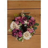 Türkranz 35cm Durchmesser, Wandkranz, Seidenblumen, Kunstblumen, Wreath, Blumenkranz von SarahFlowerheaven