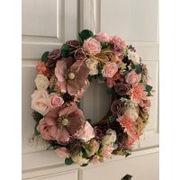 Türkranz Xl 60cm Durchmesser, Wandkranz, Seidenblumen, Kunstblumen, Wreath Türkranz Xl 60cm Durchmesser, Wandkranz, Seidenblumen, Kunstblumen, Wreath von SarahFlowerheaven