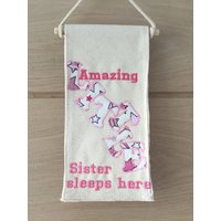 Kleine Schwester-Türschild, Türschild Schlafzimmer, Wand-Plakette, Personalisiertes Geschenk, Baby-Dusche-Geschenk, Taufe Ideen. Geschenk Für Ein von SarahJaneDesigns74