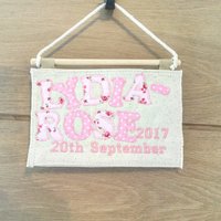 Mädchen Personalisierte Türschilder, Baby-Geschenk, Geburtsanzeige, Childrens Tür Plaque, 1. Geburtstag Geschenk, Geschenk Zu Personalisieren von SarahJaneDesigns74