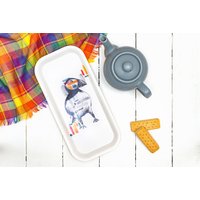 Papageientaucher-Serviertablett | Snack-Tablett Papageientaucher-Serviertablett | Snack-Tablett von SarahLeaskStudio