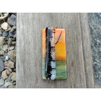 Handgemachte Fusion Glas Birke Baum Sonnenuntergang Sonnenfänger Ornament von SarahMillerGlass