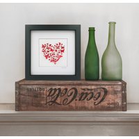 Coca-Cola Schmetterling - Recycling Dose Bild, Gerahmt Kunstwerk von SarahTurnerEcoDesign
