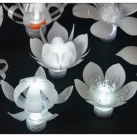Set Mit 6 Led-Plastikflaschenblumen | Eine in Jedem Stil Set Mit 6 Led-Plastikflaschenblumen | Eine in Jedem Stil von SarahTurnerEcoDesign