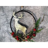 Türkranz Kranz Hirsch Advent Modern Ring Fenster Fensterschmuck Fensterdeko Deko Weihnachten Zapfen Wachszapfen Türkranz Kranz Hirsch Advent Modern Ring Fenster Fensterschmuck Fensterdeko Deko Weihnachten Zapfen Wachszapfen von SarahsFlowerStudio