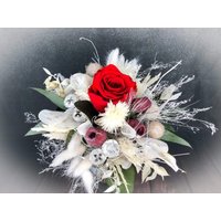 strauß Gefriergetrocknet Rose Tischdeko Tischgesteck Deko Gräser Trockenblumen Trockenmaterial Natur Natürlich Dried Bouquet Flowers von SarahsFlowerStudio