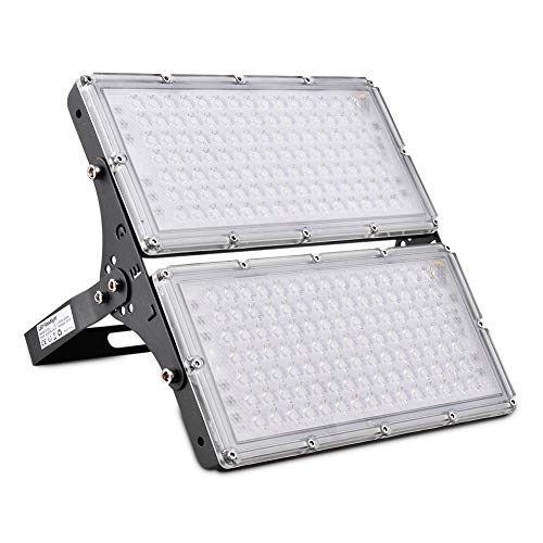 Sararoom - LED-Strahler, 200 W, für den Außenbereich, 180°-Rotation, ultradünn, Flutlicht, IP66, 20.000 lm, LED-Modul für Garten, Schule, Stadion, etc. Außenbeleuchtung (warmweiß) von Sararoom