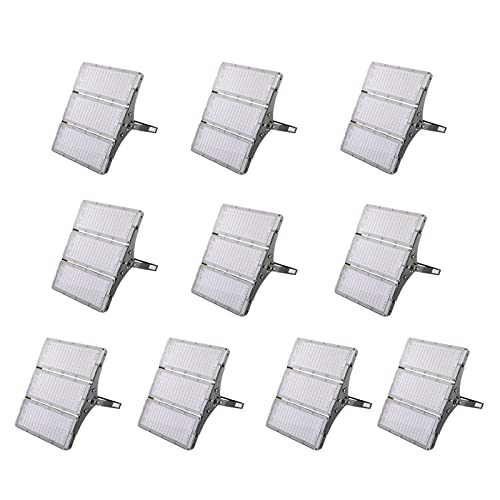 Sararoom 300W LED Strahler Außen, Superhell 30000LM LED Scheinwerfer Aussenstrahler, IP65 Wasserdicht Flutlicht 3000K Warmweiß Fluter, LED Strahler für Garten Terrassen Hof Garage Sportplatz,10Pack von Sararoom